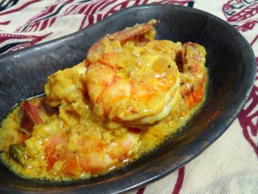 【インド料理レシピ】エビカレー・濃厚ココナッツミルク仕立て