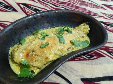 【インド料理レシピ】ヨーグルト・フィッシュカレー